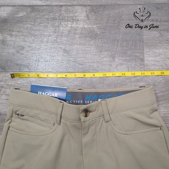 Haggar The Active Series 5 Pocket Slim Fit Pants Size 29X32 - Picture 3 of 5